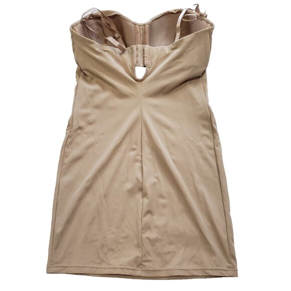 Subtract Shapewear Beige 36C Underwire Dress Belly Shaper Girdle Vintage - Picture 2 of 7